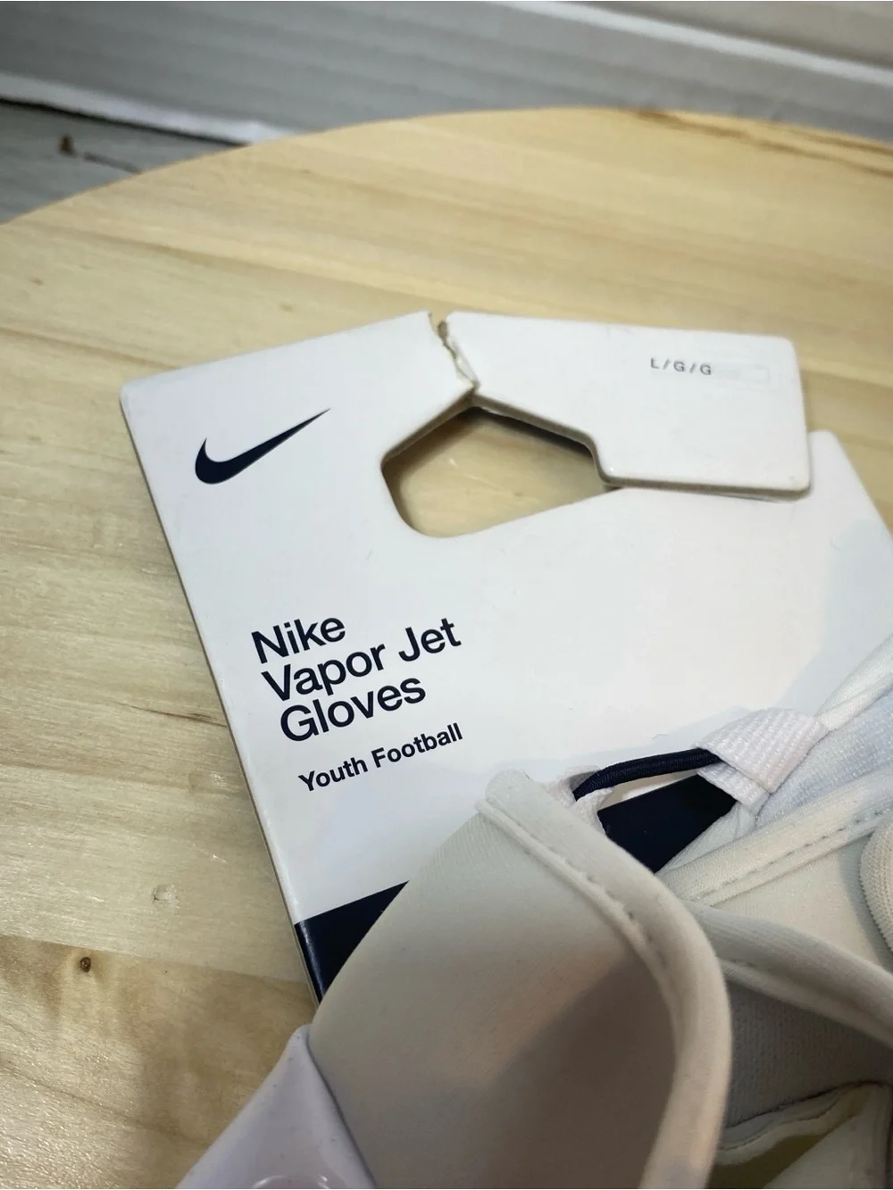 Nike Vapor Jet 8.0 Unisex Youth Large Football Gloves NWT!